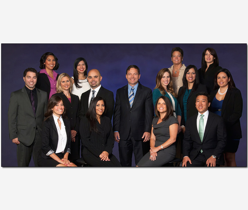 advertising marketing photography with attorney partners and staff large group photo