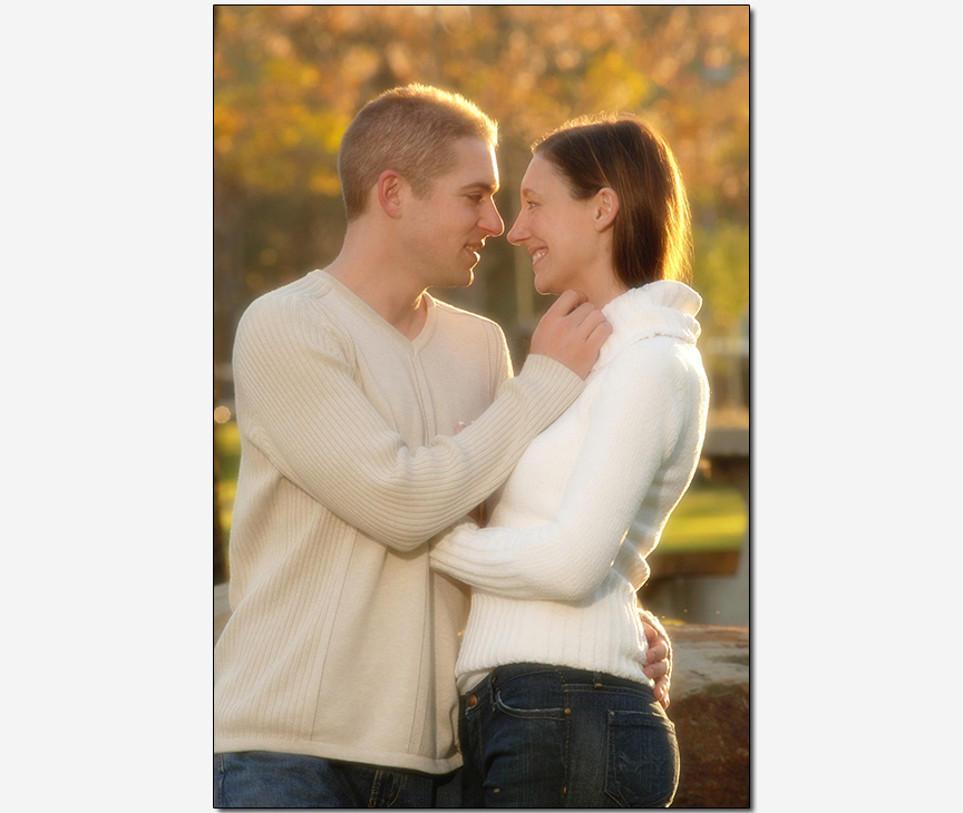 on-location romantic engagement session